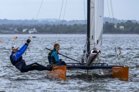 Hurricane Open, 448 Rowan Greeves, Rupert Greeves, Starcross YC, keeping the boat flat