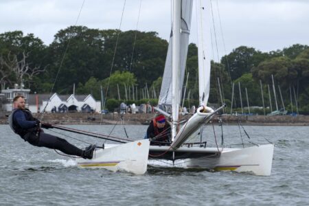 Hurricane Open, 307 Hunter Warden, India Warden Starcross YC at the Windward mark.