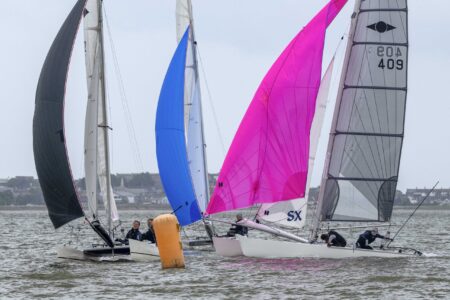 Hurricane Open, 372 Ben Warrington, Sophie Boygle, Thorpe Bay YC, 409 Ben Harris, Eloise Smith, Weston SC/Starcross YC, 431 Adam Charlesworth, Rich Robinson Stokes Bay,