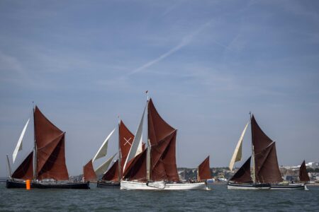 Thames Barge Race, Thames Estuary, hosted by Thorpe Bay Yacht Club Adieu, Harwich, Marjorie, Niagara, Edith May, Harwich