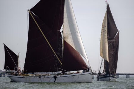 Thames Barge Race, Thames Estuary, hosted by Thorpe Bay Yacht Club, Niagara, Edith May, Harwich, Leeward buoy