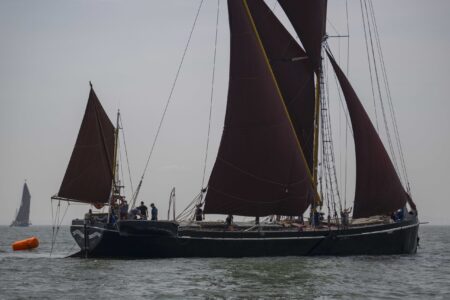 Thames Barge Race, Thames Estuary, hosted by Thorpe Bay Yacht Club, Ironsides, Leeward buoy