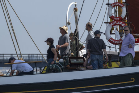 Thames Barge Race, Thames Estuary, hosted by Thorpe Bay Yacht Club,
Marjorie Skipper